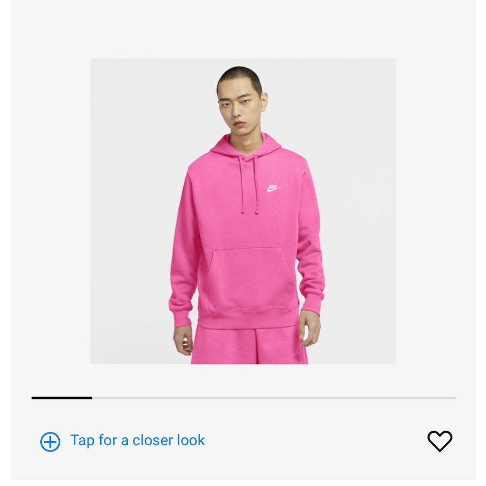 Pink nike hoodie